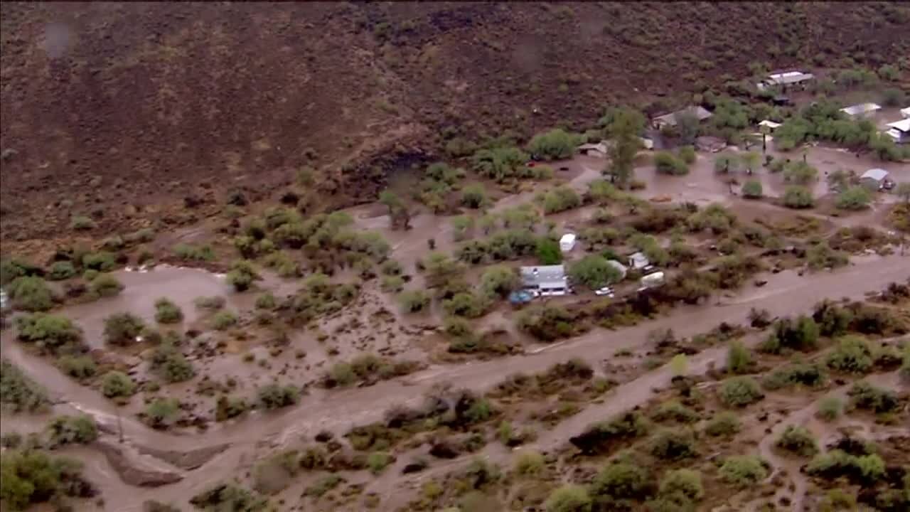 Flooding seen in the North Valley Friday afternoon