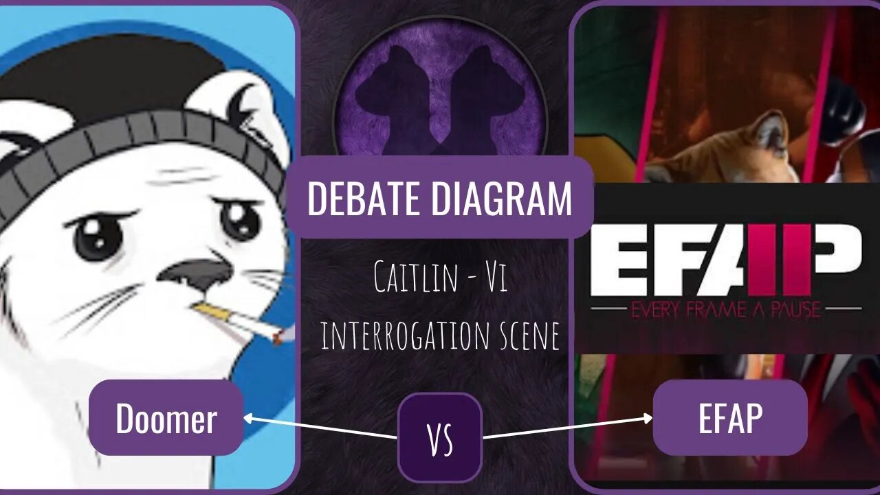 Debate Diagram 6: Doomer vs EFAP - Caitlin Vi Interrogation Scene (Arcane)