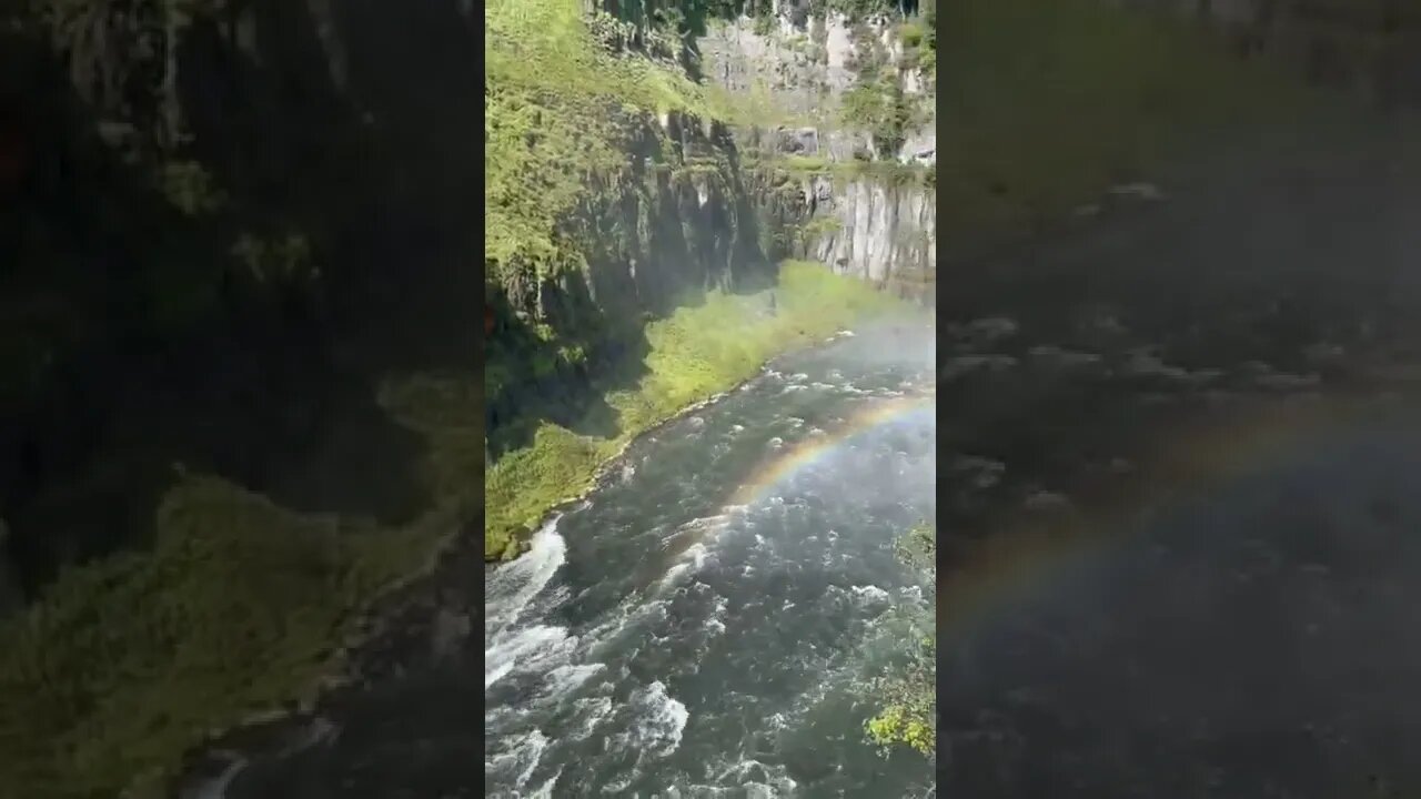 Mesa Falls views are 🔥🔥🔥 #outdoors #travel #waterfalls #asmr