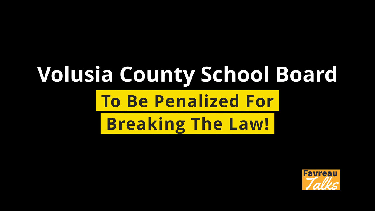 Volusia School District Fined for Breaking the Law? The Rundown!