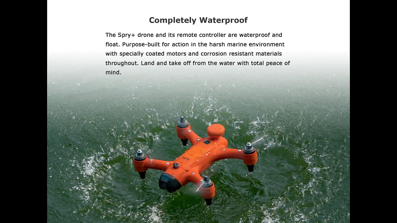 Launching the Spry+ Drone from UNDERWATER