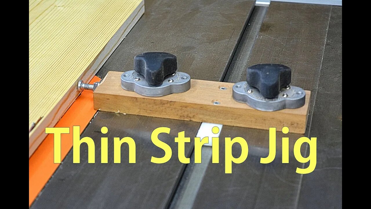 Make Thin Strip Jig for the Table Saw