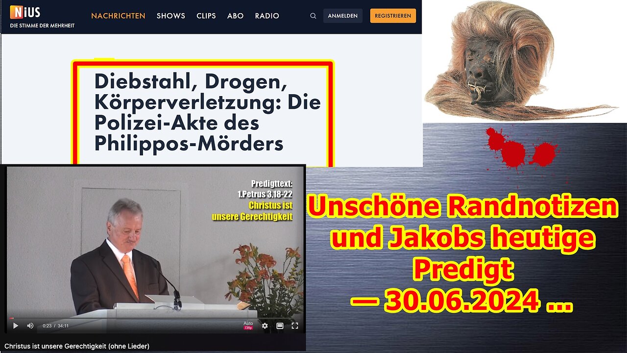 Unschöne Randnotizen und dann Jakobs heutige Predigt — 30.06.2024 ...