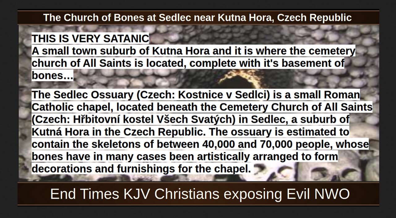 The Church of Bones at Sedlec near Kutna Hora, Czech Republic