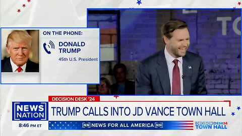 He's Having A BLAST: Trump Calls Into J.D. Vance Town Hall To Ask The Trumpiest Question EVER