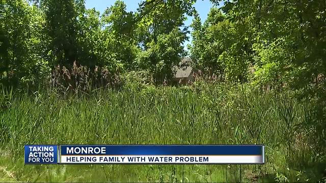 Metro Detroit family facing water drainage nightmare, mosquito infestation