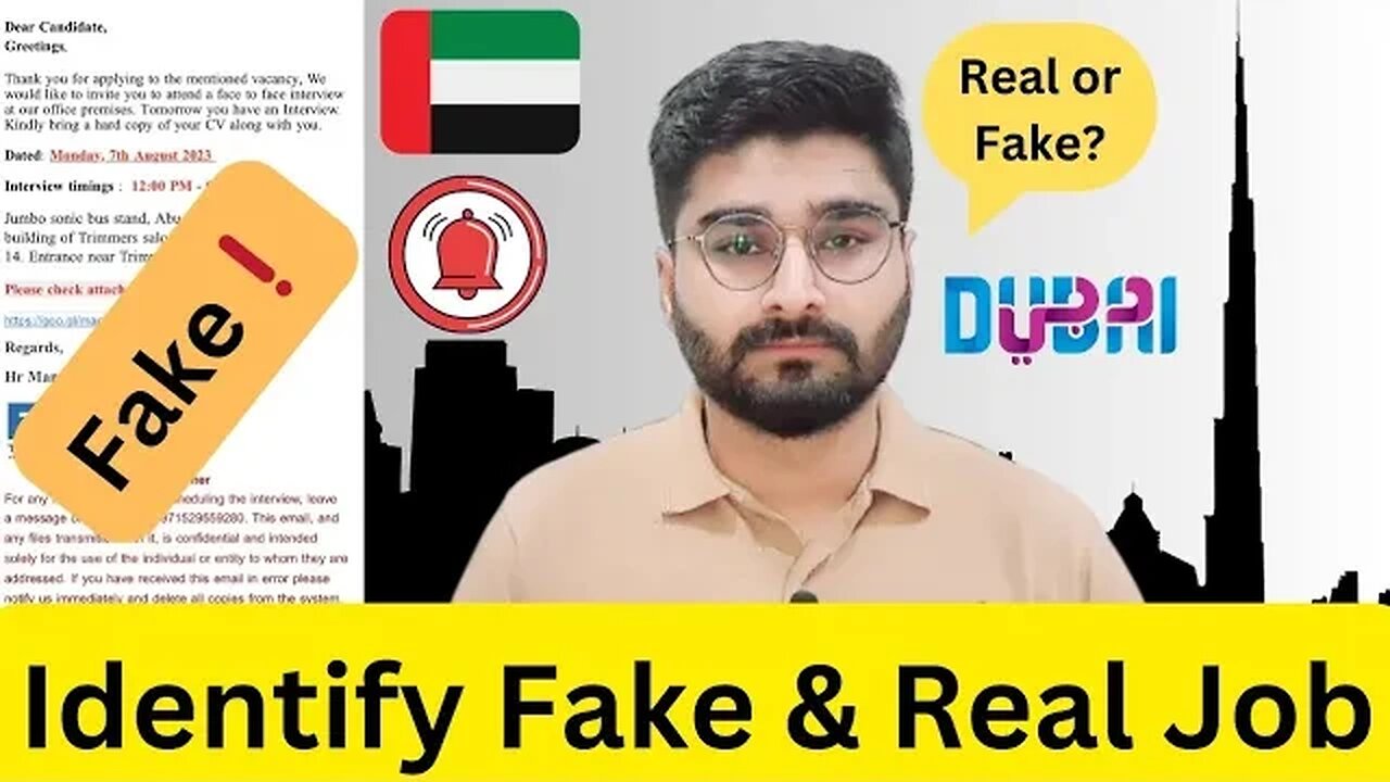 How to Identify Fake and Real Job In Dubai United Arab Emirates