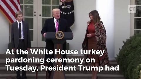 Trump Jabs Obama at Turkey Pardon