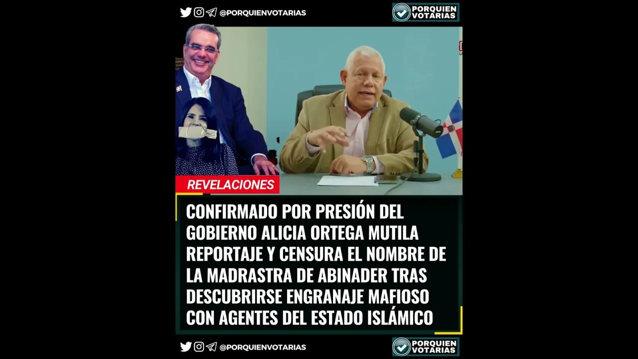 ⚡️CONFIRMADO POR PRESIÓN DEL GOBIERNO ALICIA ORTEGA MUTILA REPORTAJE