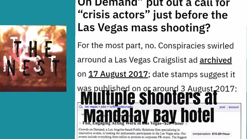 Las Vegas Shooting Staged Crisis Crowd company