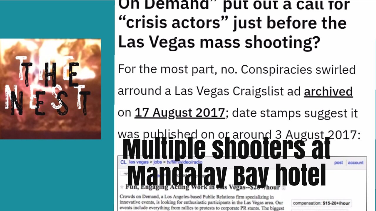 Las Vegas Shooting Staged Crisis Crowd company