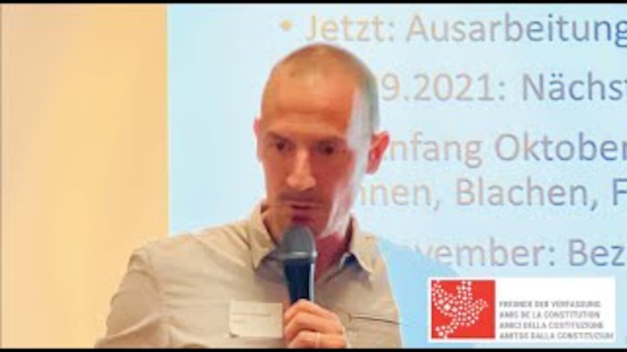 Michael Bubendorf - Was gibt es Neues bei "Freunde der Verfassung?"