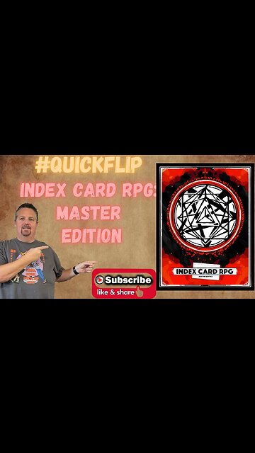 Index Card RPG: Master Edition From RUNEHAMMER GAMES TTRPG #shorts ICRPG