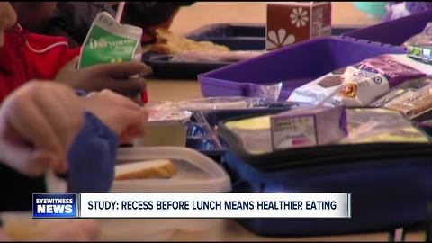 Study says recess before lunch could make for healthier diet