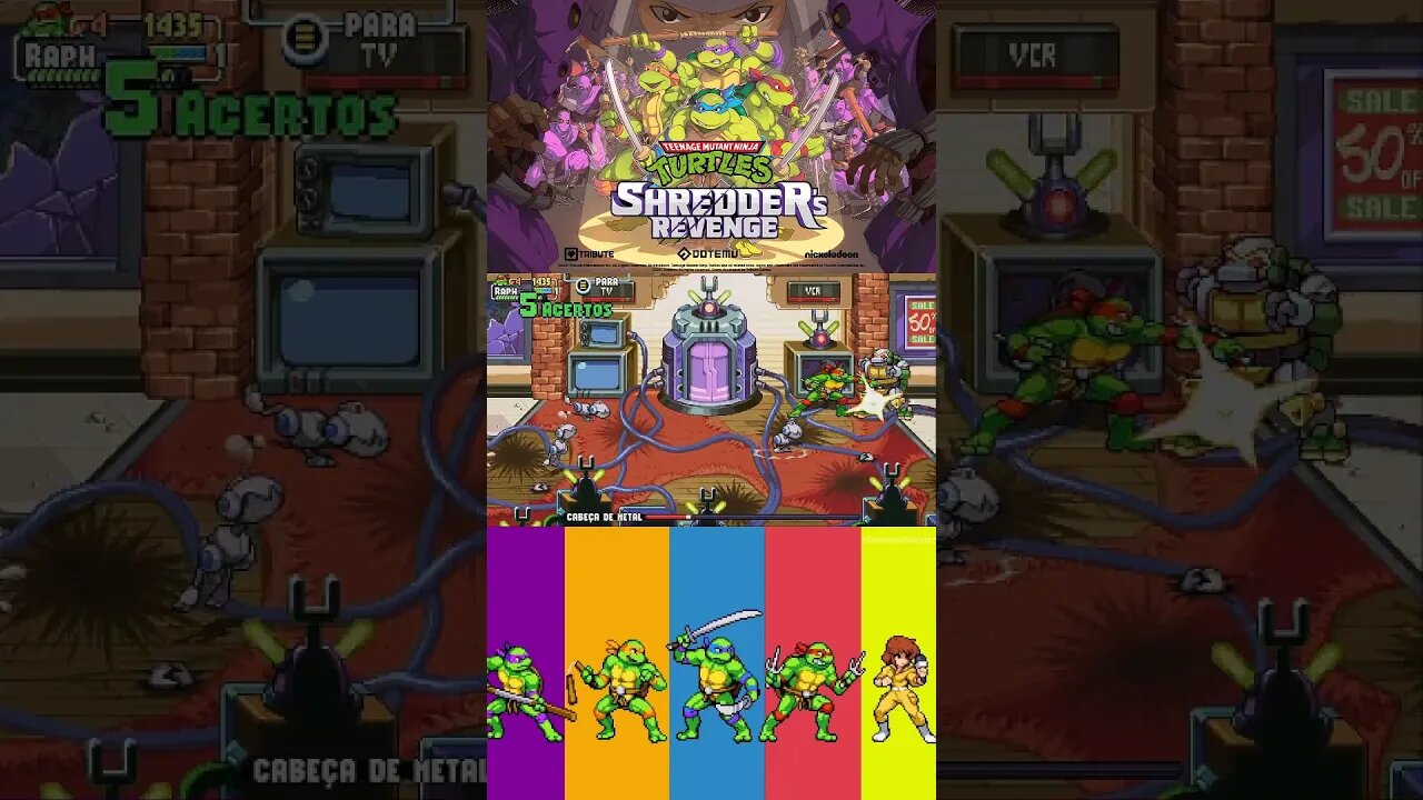 TARTARUGAS NINJAS SHORTS #60 - FASE 10