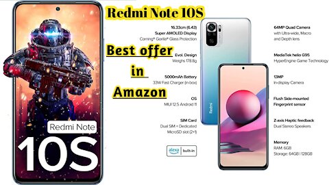 Redmi Note 10S 6GB RAM, 64GB Storage) 64 MP Quad Camera