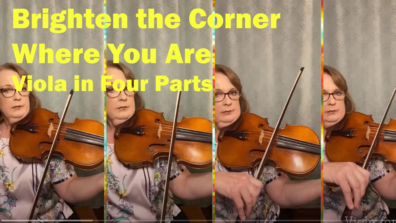 Brighten the Corner | Hymn for Viola in Four Parts