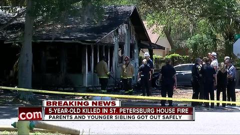 5-year-old boy found dead in St. Petersburg house fire