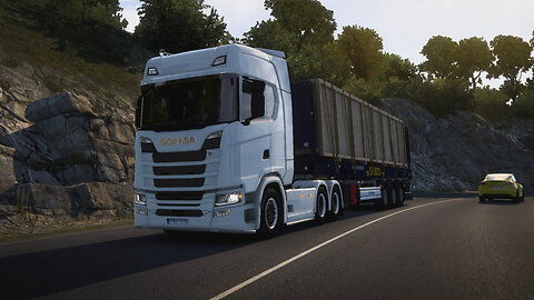 ETS2 | Scania 500 S | Veliko Tarnovo BG to Ruse BG | FlatRack Container Oversize Box 20t