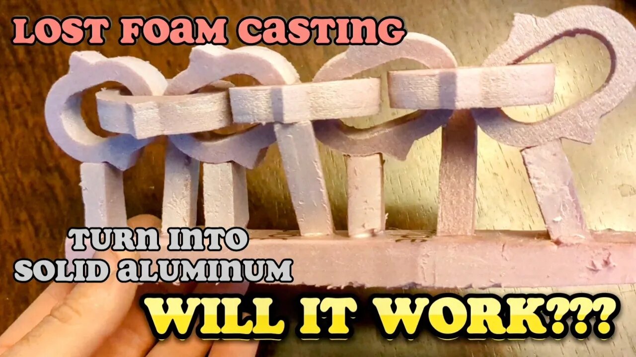 Casting Aluminum Chain with Foam - Is it Possible? Experiment!
