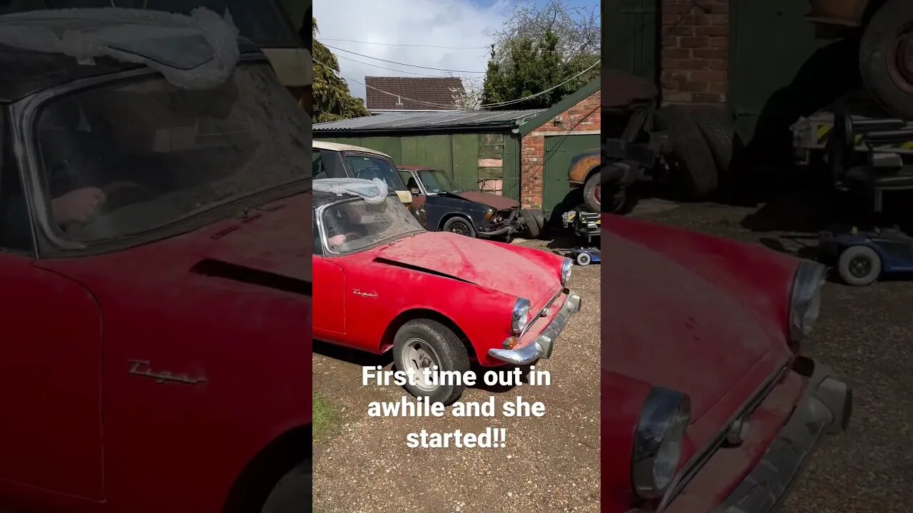 Sunbeam R-Pine Tiger changing location #sunbeam #alpine #classiccars