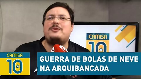 BRIGA? Torcedores fazem guerra de BOLAS DE NEVE na arquibancada
