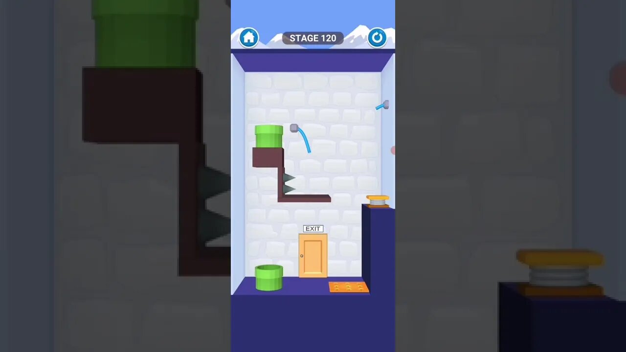 rescue cut rope puzzle 😎 #shorts