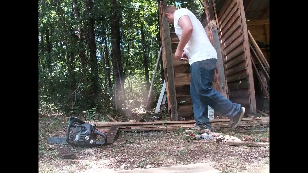 composting toilet outhouse build part 4, on the offgrid homestead