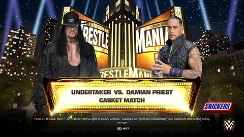 WWE 2k24 CasketMatch Undertaker vs Damian Priest