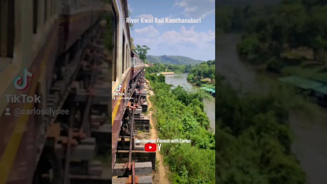 River Kwai Train Journey Kanchanaburi #travelblogger #lifestyleblogger #thailand #carloselysee