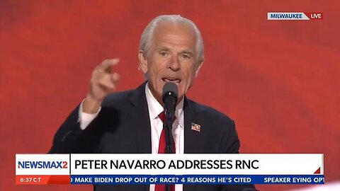 Peter Navarro Speaks At The RNC After Just Being Released From Prison