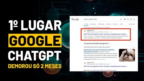 1ª POSIÇÃO DO GOOGLE EM 2 MESES Blog Com ChatGPT
