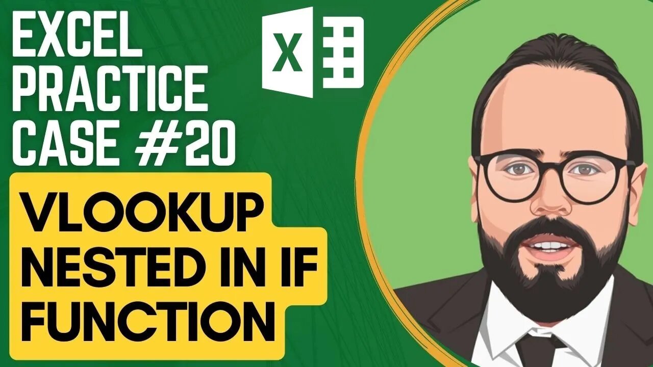 Combining VLOOKUP and IF function | Excel Practice Case #20 إتعلم حيل إكسل مع دكسلو