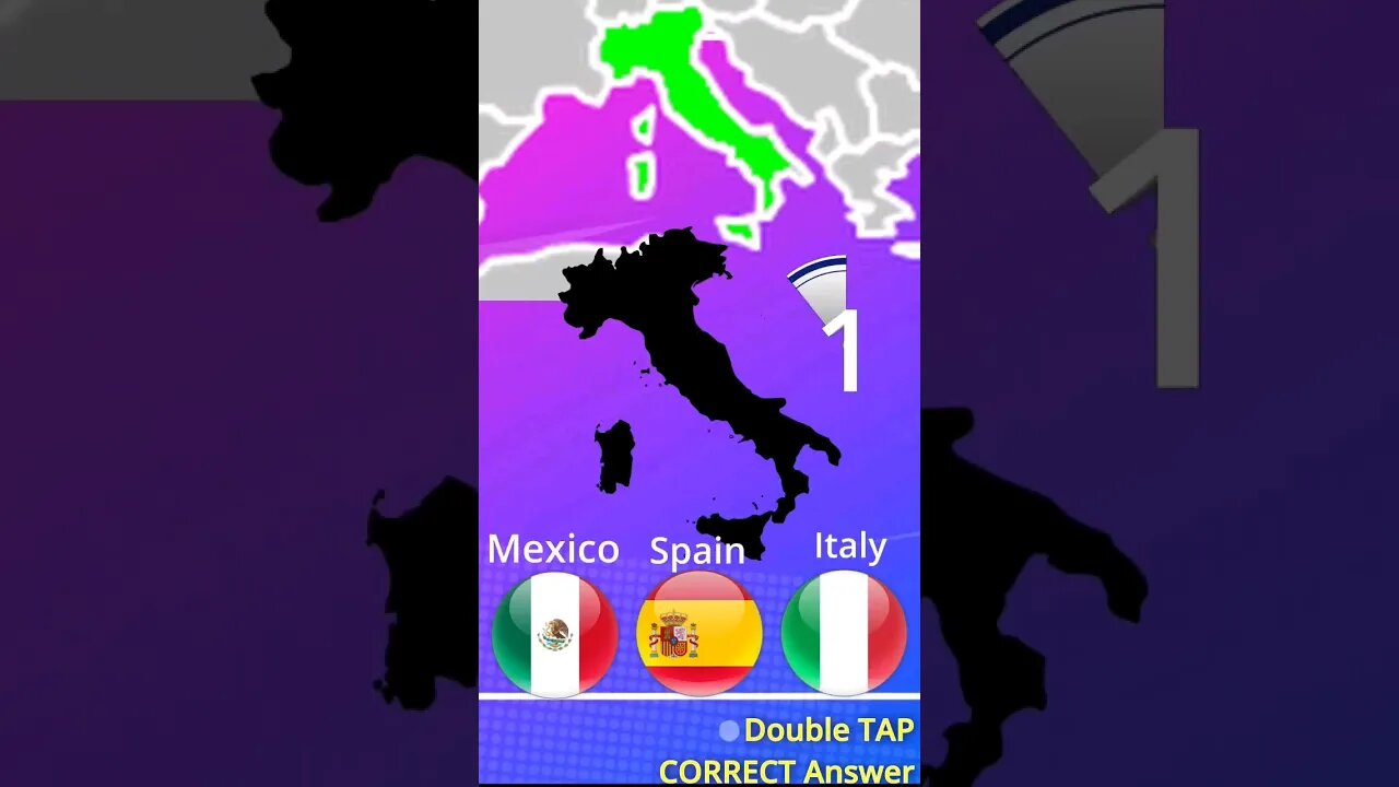 🍕Map Challenge Mexico Spain Italy Europe | World geography #shorts