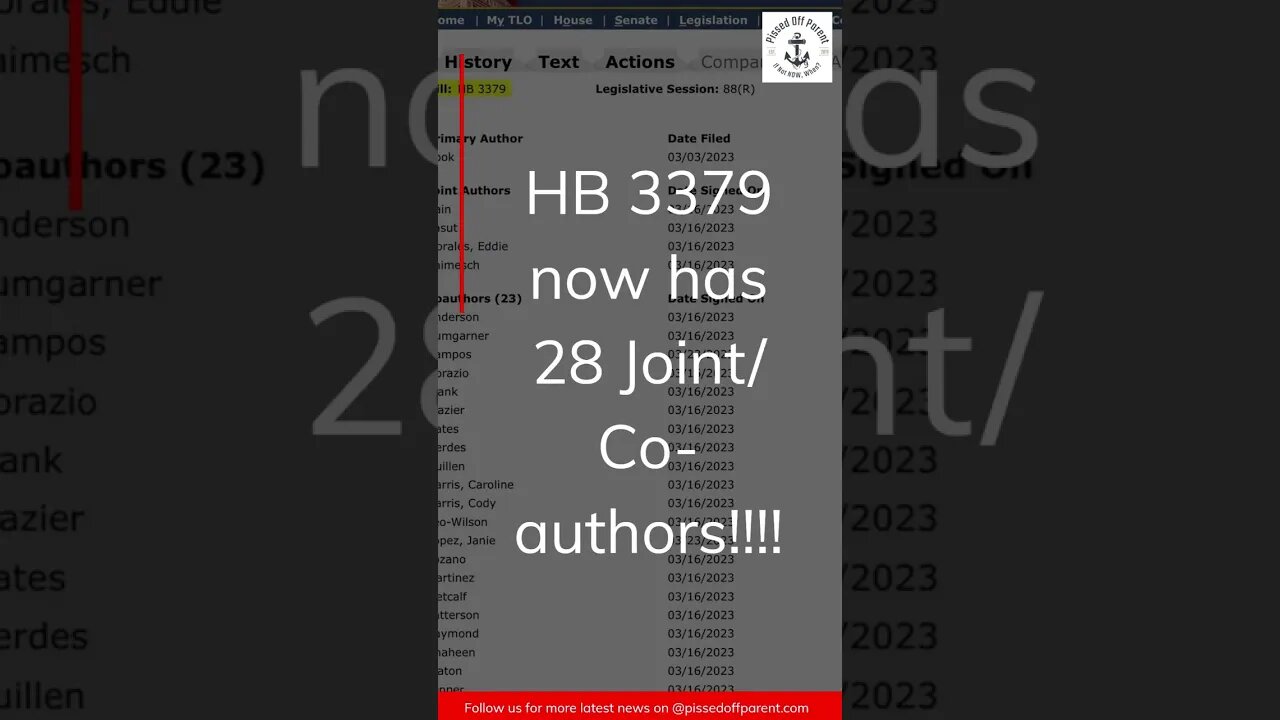 HB 3379 Equal Shared Parenting update