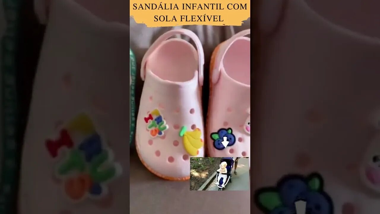 Sandália Infantil Com Sola Flexível Antiderrapante Desenho Para Verão @ScanPlay