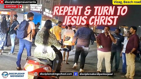 Repent and turn to Jesus christ I Vizag YMCA, Beach road preaching - 26 Nov 23