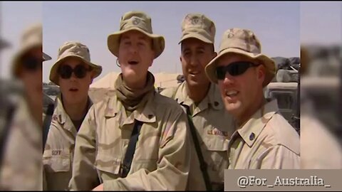 United States Marines based at Camp Matilda Singing Waltzing Matilda