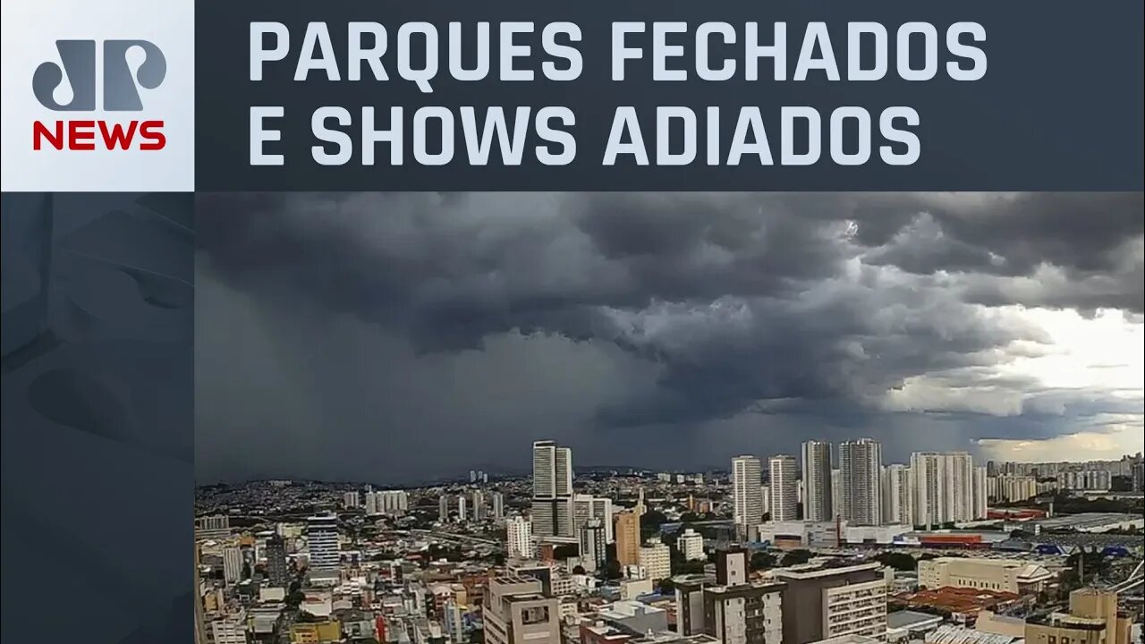 Alerta de temporal e ventos fortes cancela eventos ao ar livre em SP
