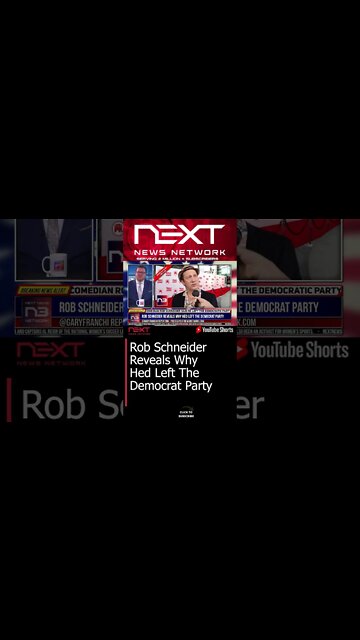 Rob Schneider Reveals Why Hed Left The Democrat Party #shorts