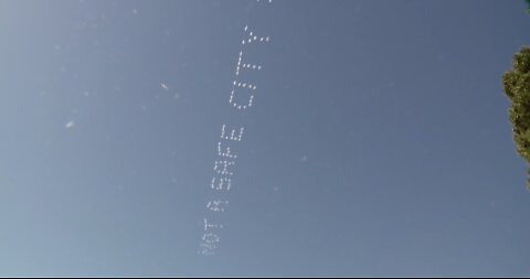 Words written in the San Diego skies to protest ICE and immigration detention centers