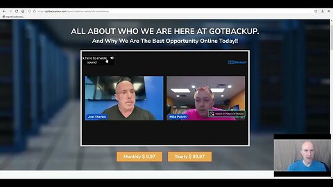 GOTBACKUP: Warm Market Funnel Page