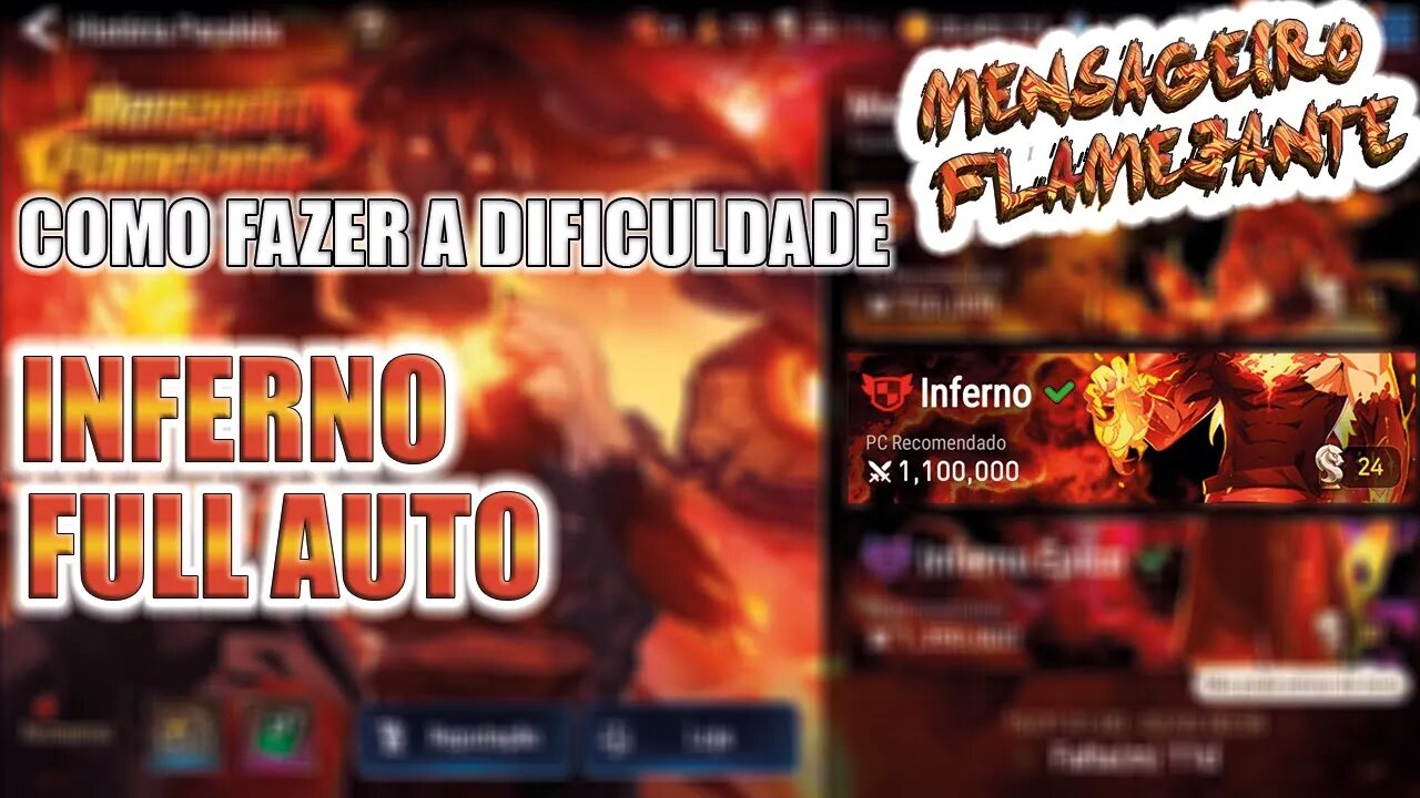 MENSAGEIRO FLAMEJANTE - DIFICULTADE INFERNO/HELL FULL AUTO