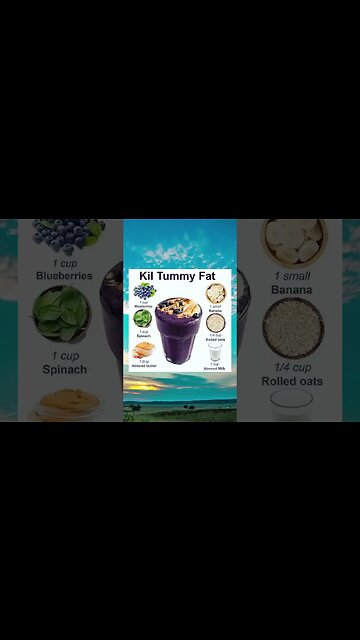 Fat Killing Smoothie | How to lose weight off your stomach | Fat loss on stomach #Shorts