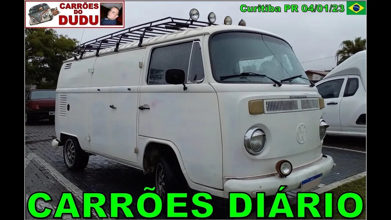 VW Kombi Cliper - Teto Alto e Passat G1 frente quadrada Carrões Diário CARRÕES DO DUDU 04/01/23