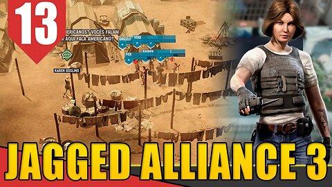 Acampamento de REFUGIADOS - Jagged Alliance 3 #13 [Gameplay PT-BR]