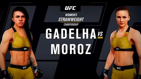 EA Sports UFC 3 Gameplay Maryna Moroz vs Claudia Gadelha
