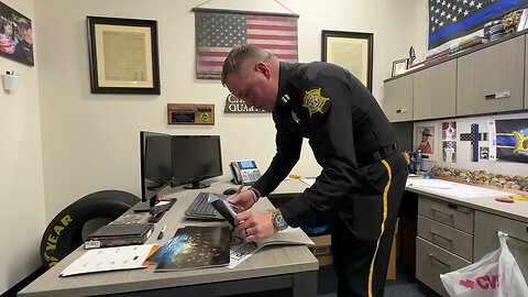 I got to meet Danny Brown from On Patrol today. He signed goodies for us and Even Hope