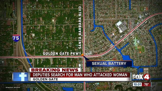 Deputies search for man who attacked woman