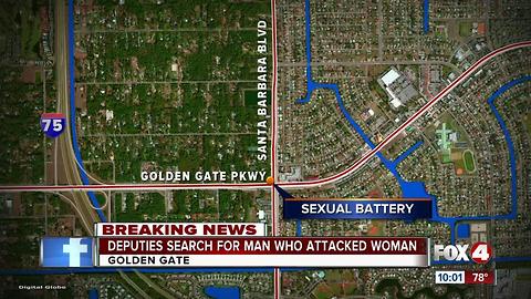 Deputies search for man who attacked woman